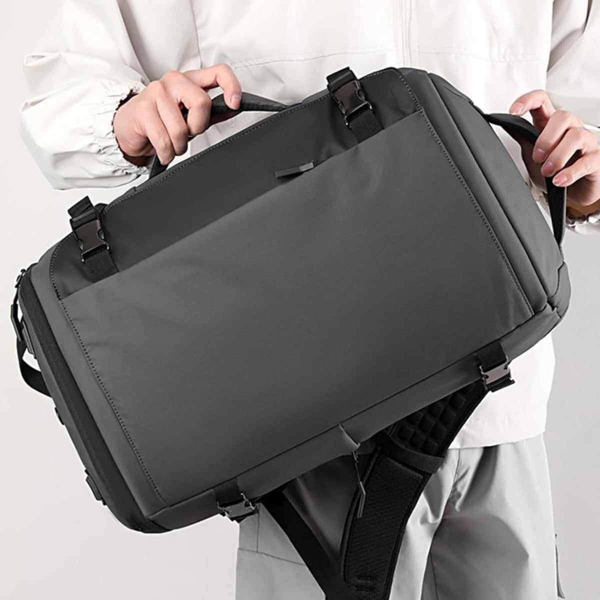 Handbagage reisrugzak met antidiefstal verborgen vak, USB-oplaadpoort en waterbestendige stof