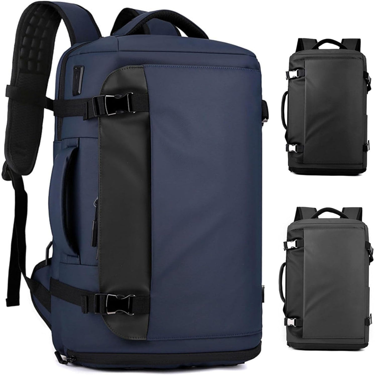 Handbagage reisrugzak met antidiefstal verborgen vak, USB-oplaadpoort en waterbestendige stof