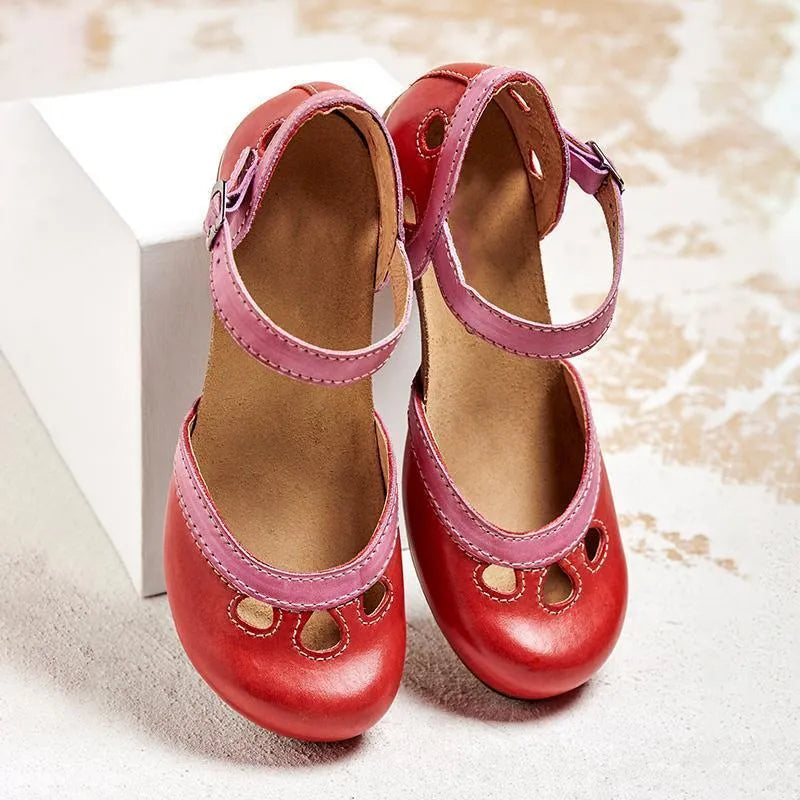 Charlotte platte Mary Jane-schoenen met enkelbandje voor dames