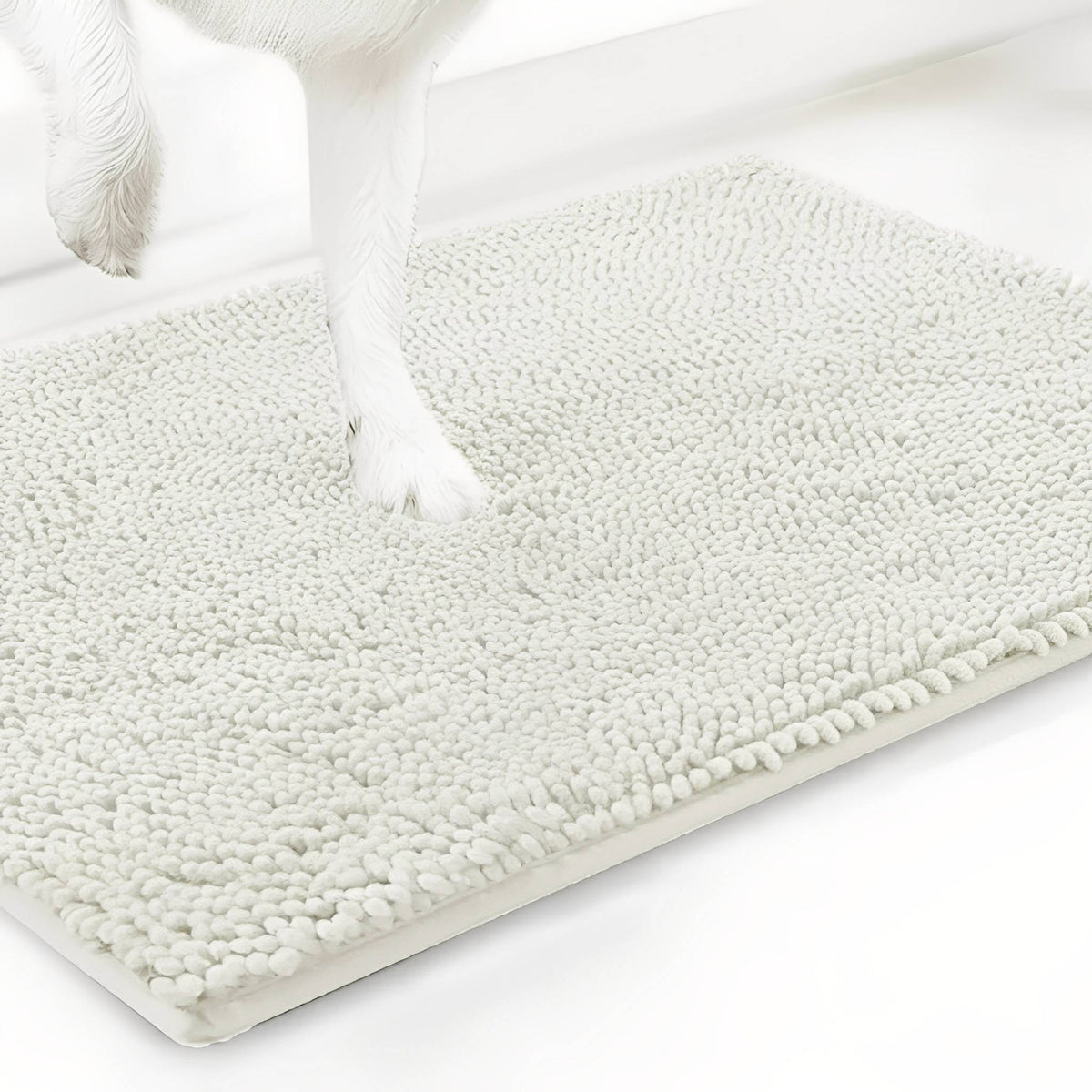 Absorberende antislip deurmat voor honden met vuile poten