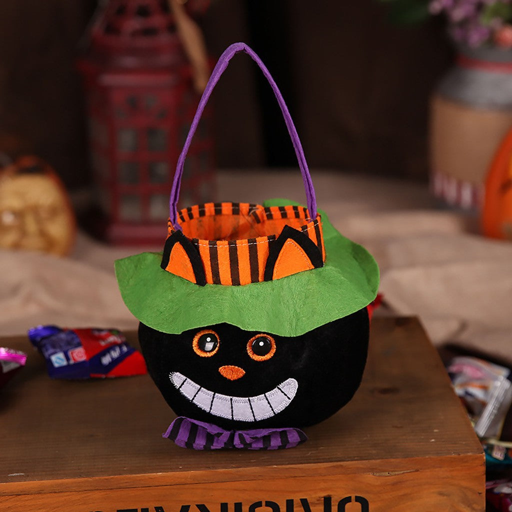 Schattige Halloween Snoeptas Halloween Pompoenpatroon Draagbare Handtas Cosplay Attributen Cadeaumand Kindercadeaus — afbeelding 2