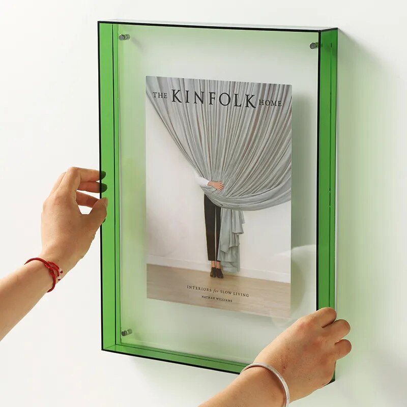 Levendig Acrylen Displayframe – Kleurrijke Hedendaagse Fotolijst