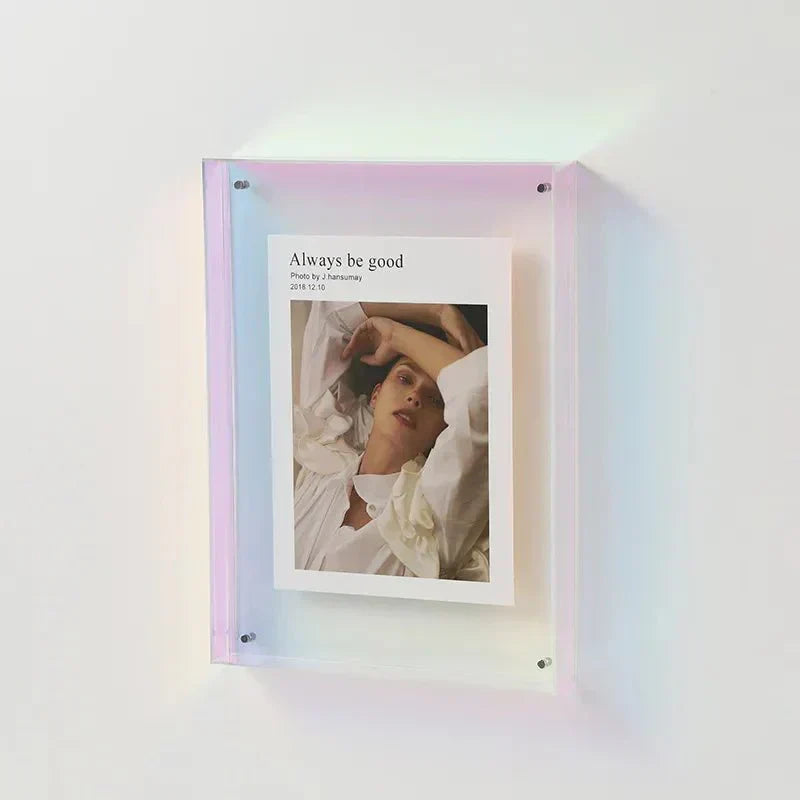 Levendig Acrylen Displayframe – Kleurrijke Hedendaagse Fotolijst