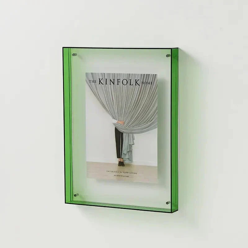 Levendig Acrylen Displayframe – Kleurrijke Hedendaagse Fotolijst
