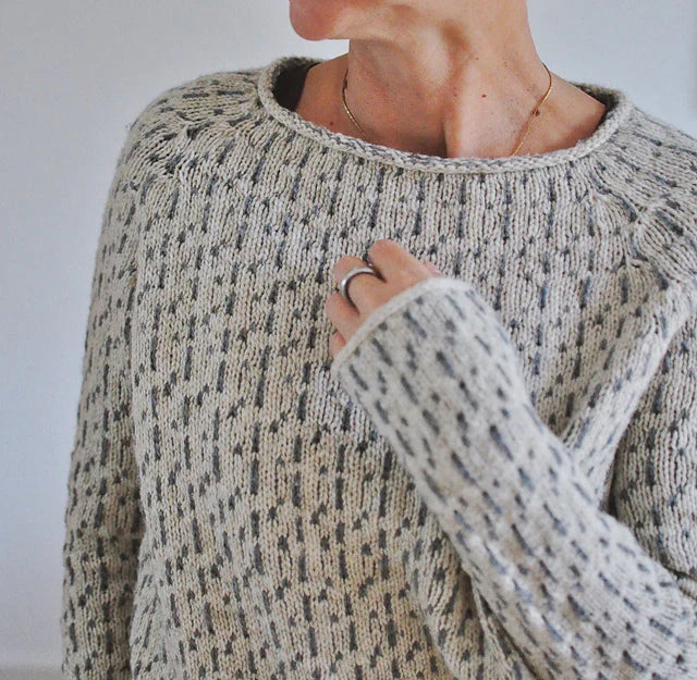 Gebreide sweater met ronde hals voor dames