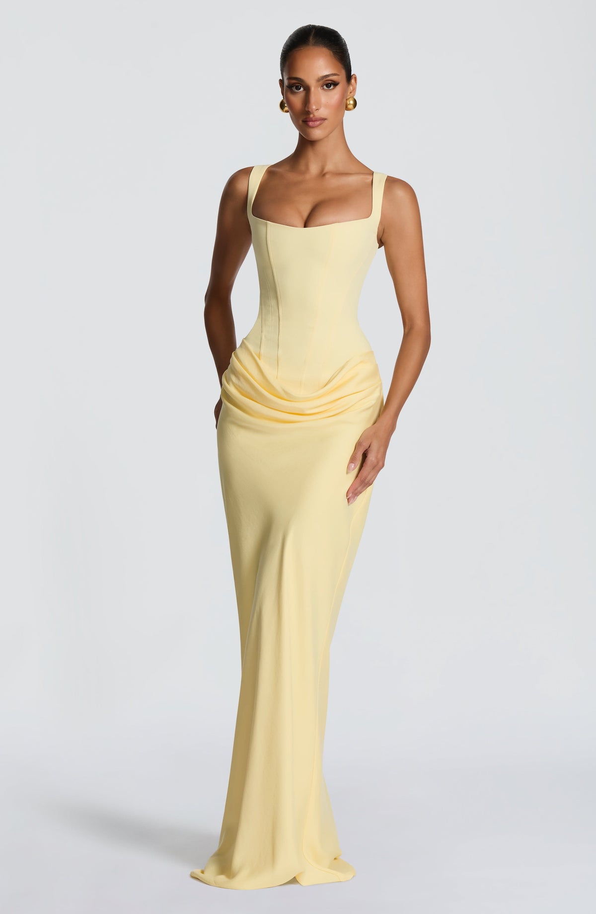 Indy bodycon maxi-jurk