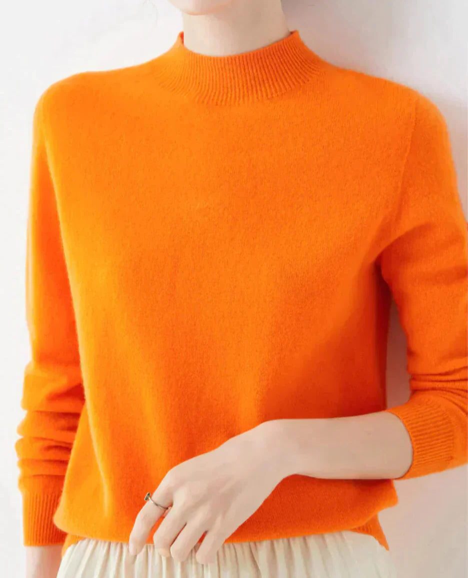 Cashmere trui met ronde hals voor dames