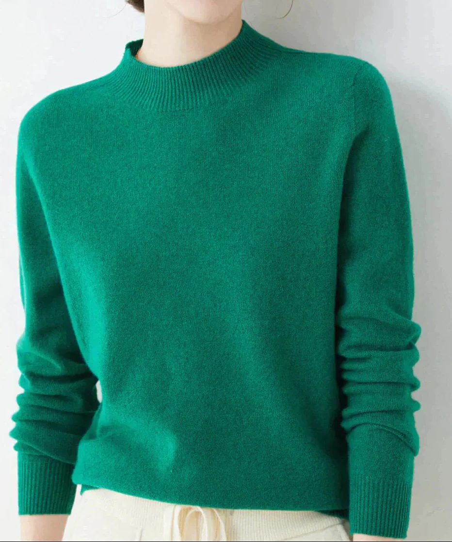 Cashmere trui met ronde hals voor dames