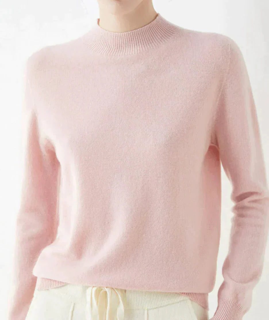 Cashmere trui met ronde hals voor dames