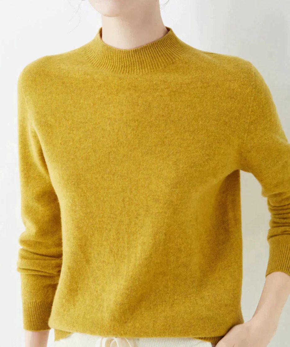 Cashmere trui met ronde hals voor dames
