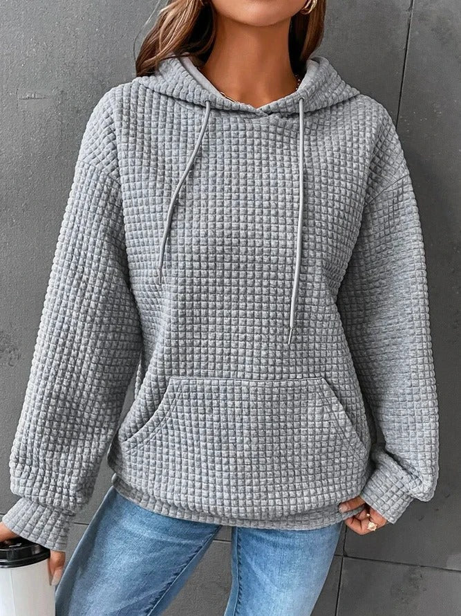 Comfortabel Plain Hoodie Voor Dames