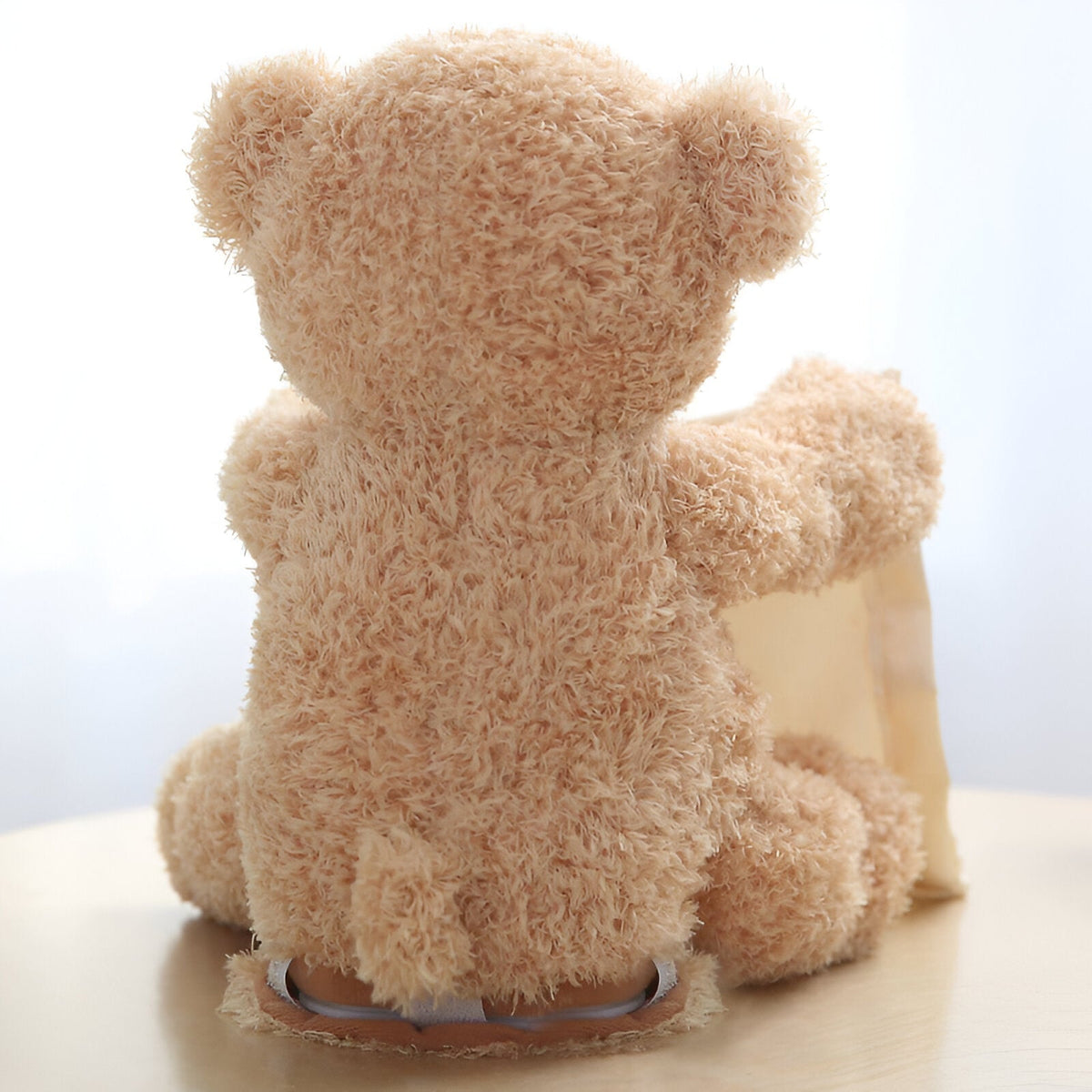 Interactieve pluche teddybeer met zinnen en beweegbare armen, 30 cm