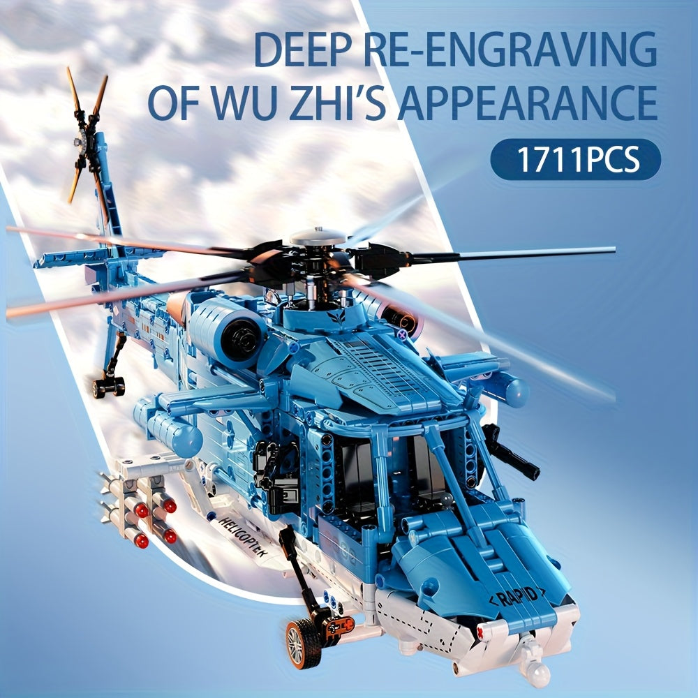 Helikopter bouwset met 1711 stukjes