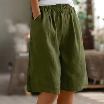 Daenerys losvallende damesshort met elastische taille
