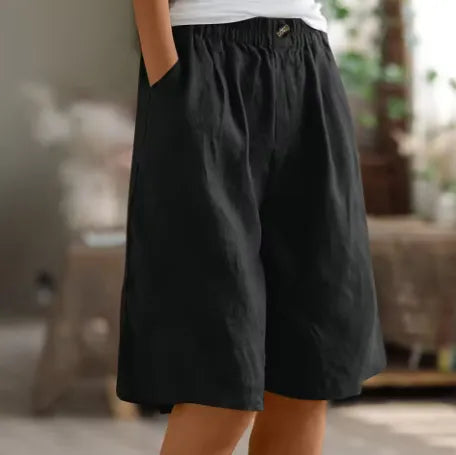 Daenerys losvallende damesshort met elastische taille