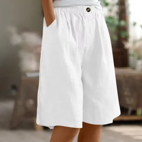 Daenerys losvallende damesshort met elastische taille