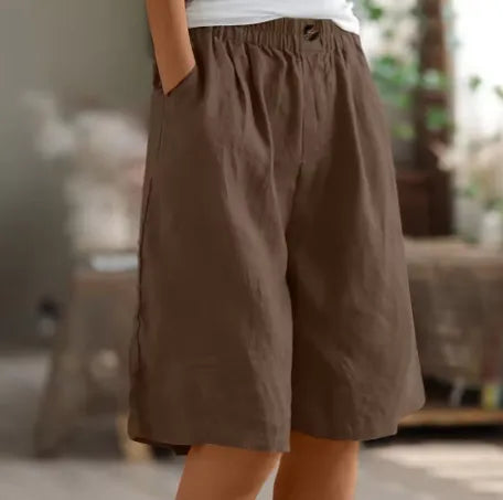 Daenerys losvallende damesshort met elastische taille