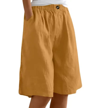 Daenerys losvallende damesshort met elastische taille