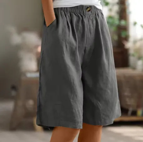 Daenerys losvallende damesshort met elastische taille