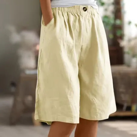 Daenerys losvallende damesshort met elastische taille