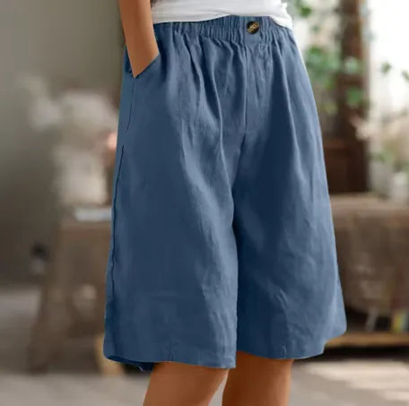 Daenerys losvallende damesshort met elastische taille