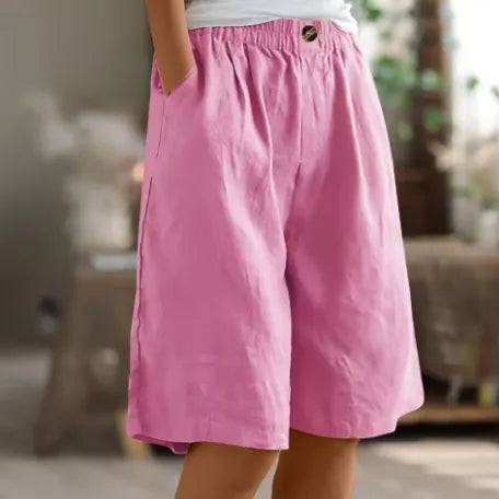 Daenerys losvallende damesshort met elastische taille