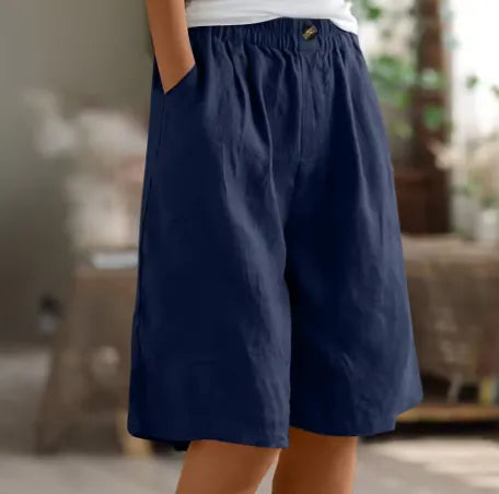Daenerys losvallende damesshort met elastische taille