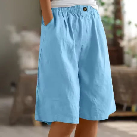 Daenerys losvallende damesshort met elastische taille