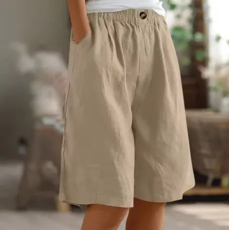 Daenerys losvallende damesshort met elastische taille