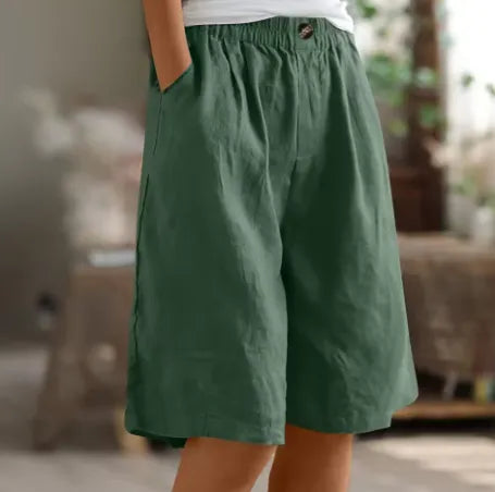 Daenerys losvallende damesshort met elastische taille