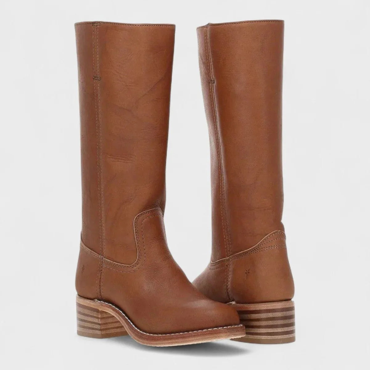 Dahlia kniehoge westernlaarzen voor dames met blokhak