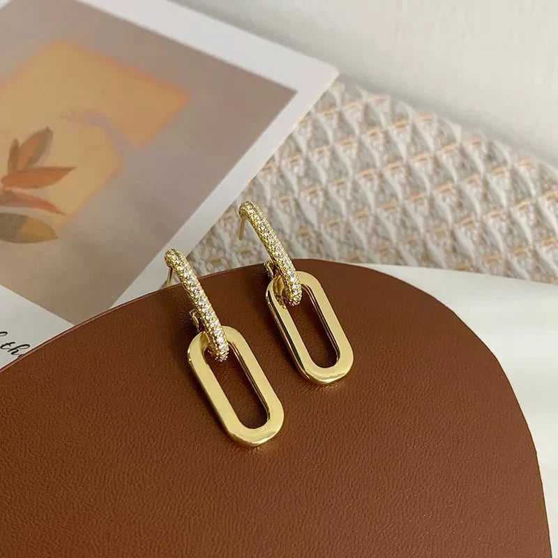 Dunne Loop Deluxe Oorbellen