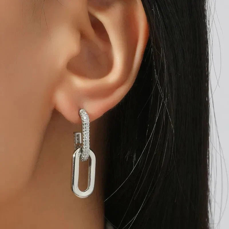Dunne Loop Deluxe Oorbellen