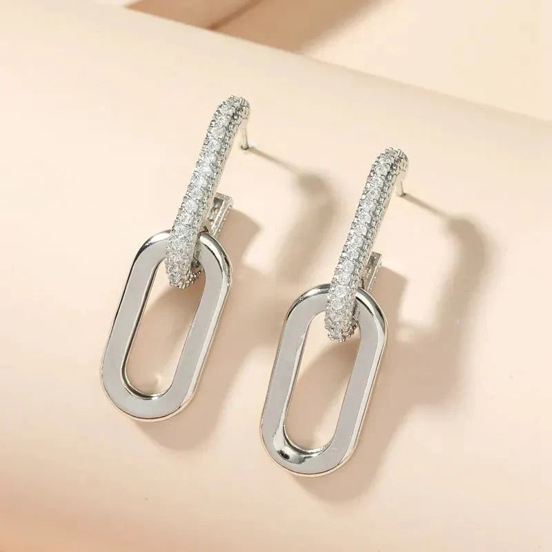 Dunne Loop Deluxe Oorbellen