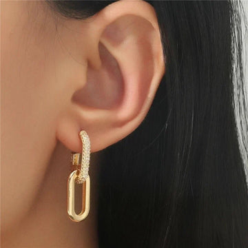 Dunne Loop Deluxe Oorbellen