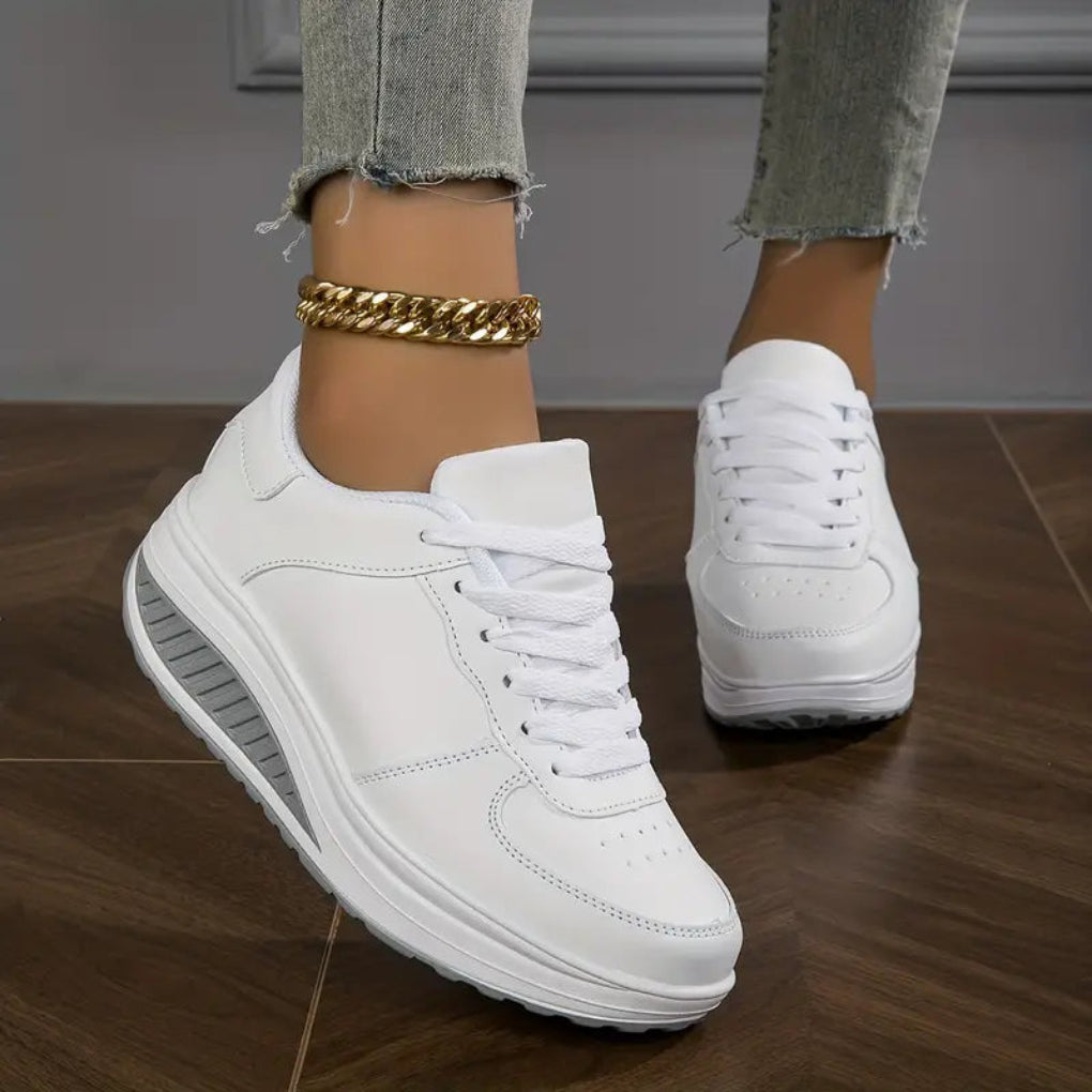 PU-leren plateauschoenen voor dames