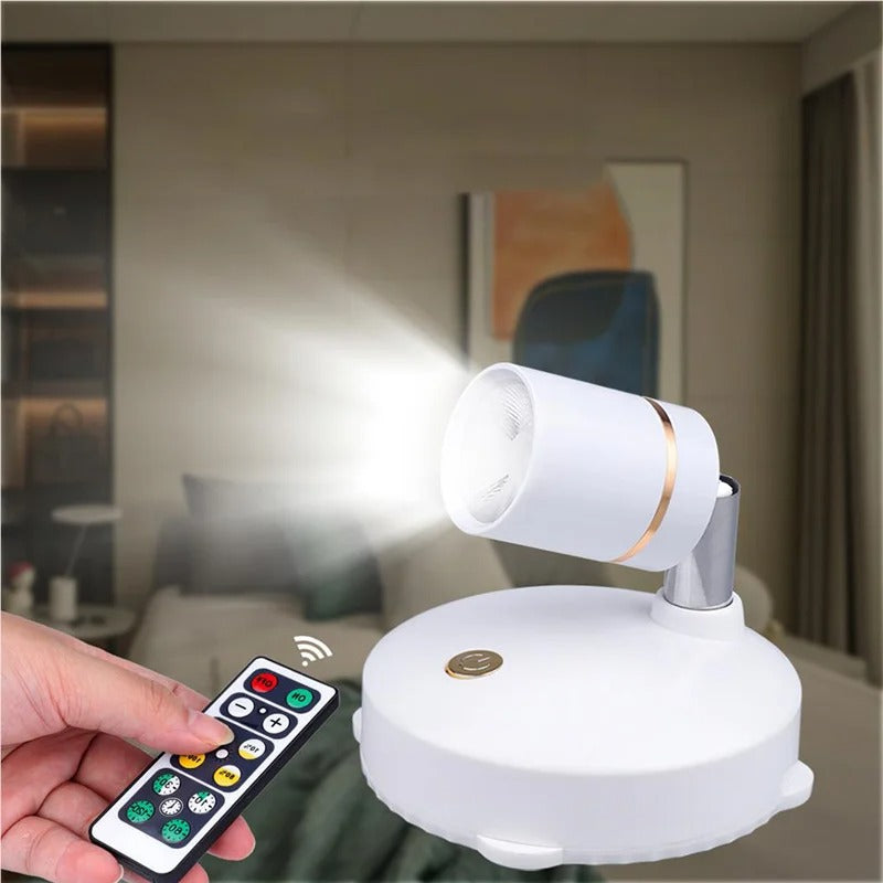 Draadloze draaibare lamp