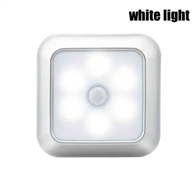 jouwwinkelGlow 6-LED Bewegingssensor Licht – Draadloos Nachtlampje op Batterij voor Binnengebruik, Trap, Keuken & Kast