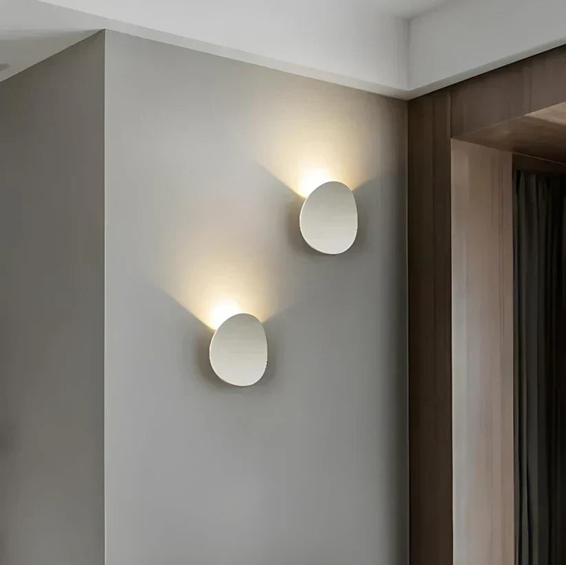 Disk metalen wandlamp
