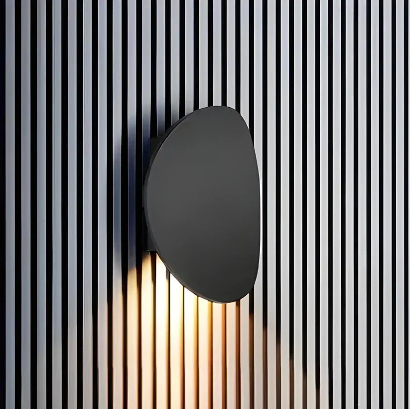 Disk metalen wandlamp