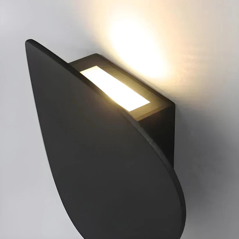 Disk metalen wandlamp