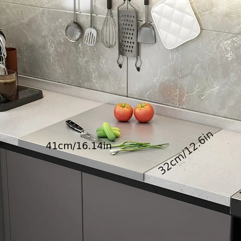 Dubbele Snijplank van Roestvrij Staal – Hygiënisch en Antislip