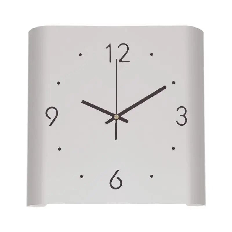 Vierkante Dubbelzijdige Wandklok | Verlicht Minimalistisch Design