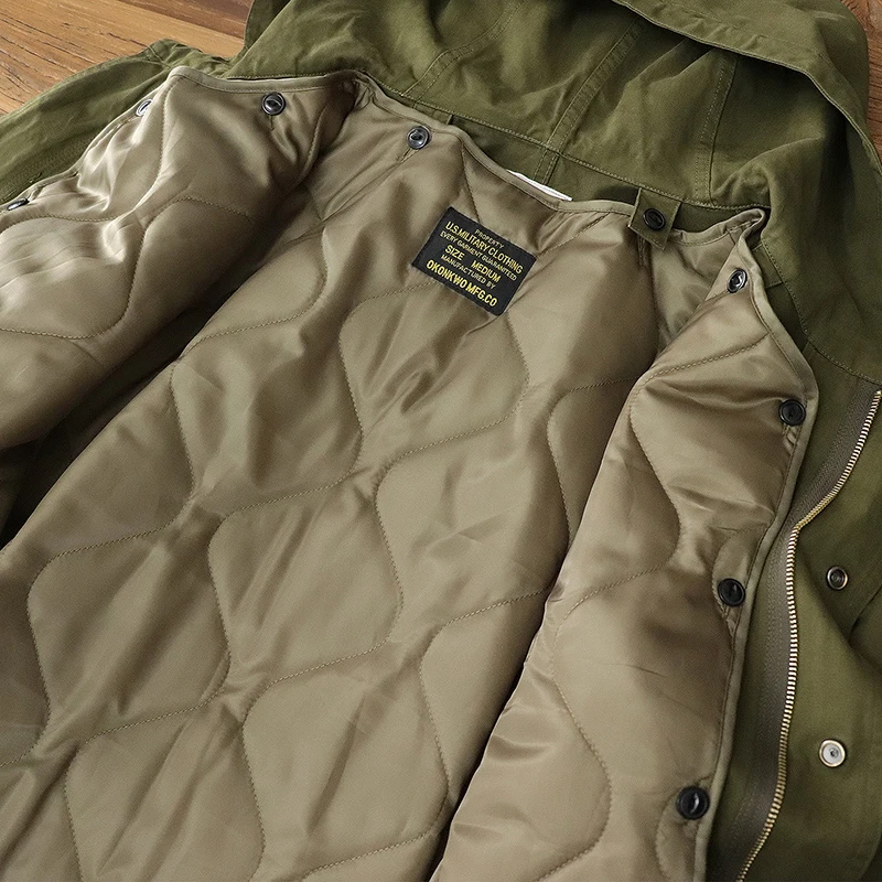 Gewatteerde Vintage Winterjas Met Capuchon Voor Heren - Nordelle