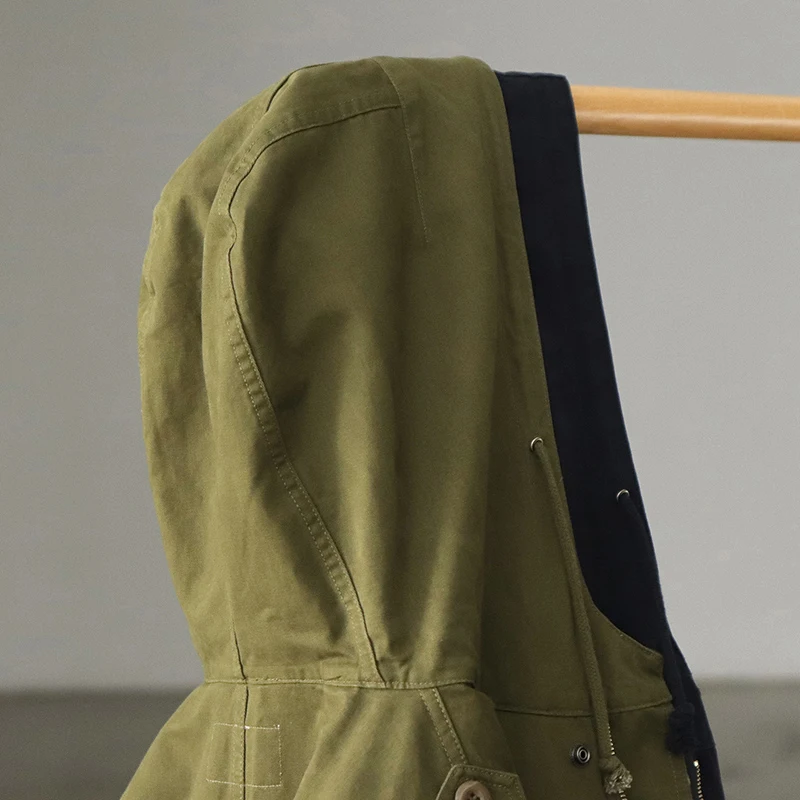 Gewatteerde Vintage Winterjas Met Capuchon Voor Heren - Nordelle
