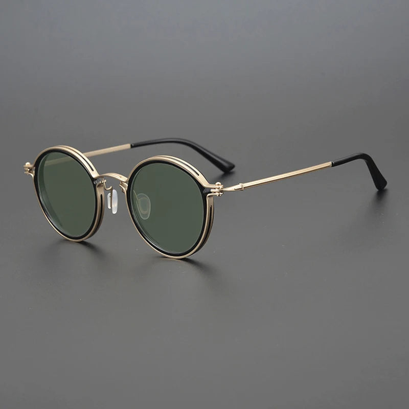 Vintage Titanium Gepolariseerde Zonnebril