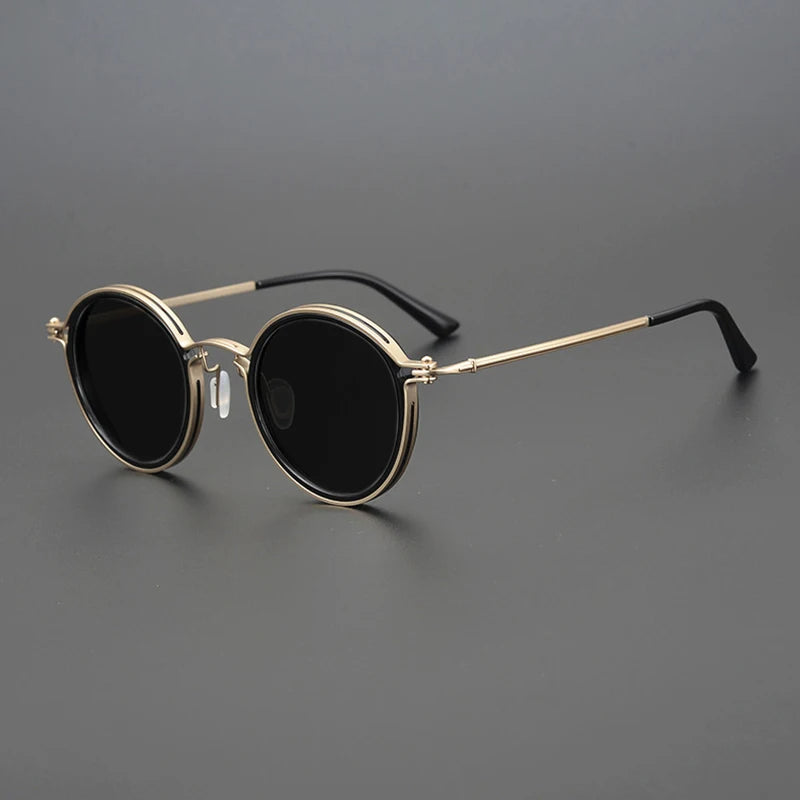 Vintage Titanium Gepolariseerde Zonnebril
