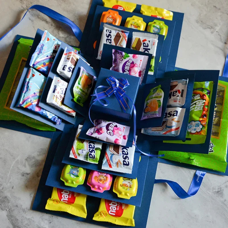Explosiedoos voor cadeaus en herinneringen
