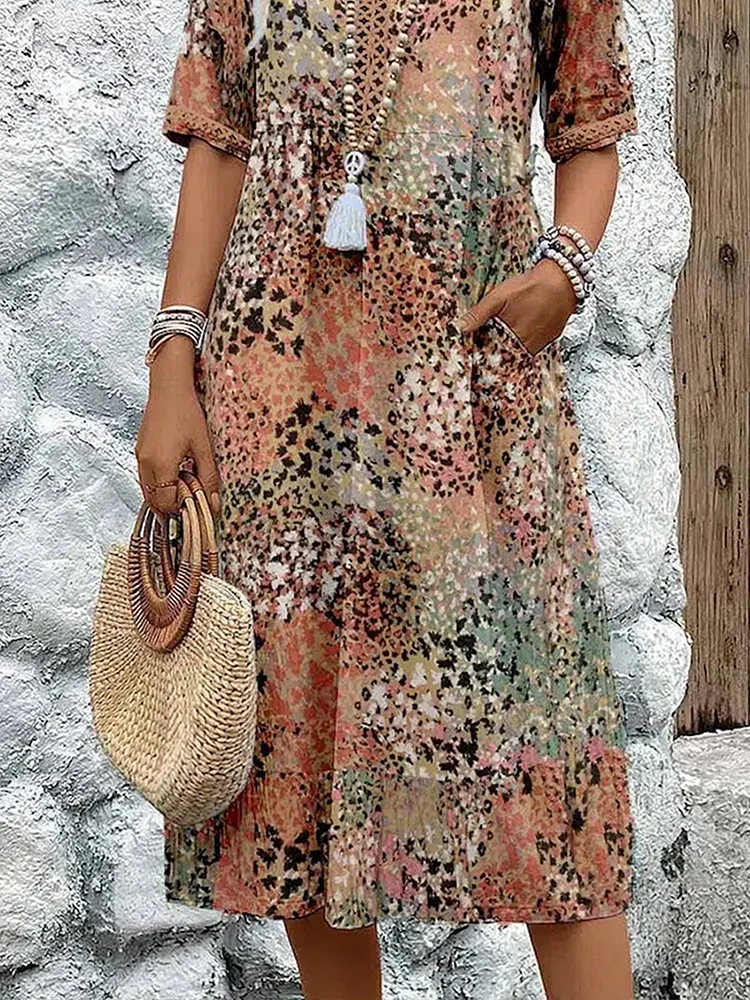 Chique midi-jurk