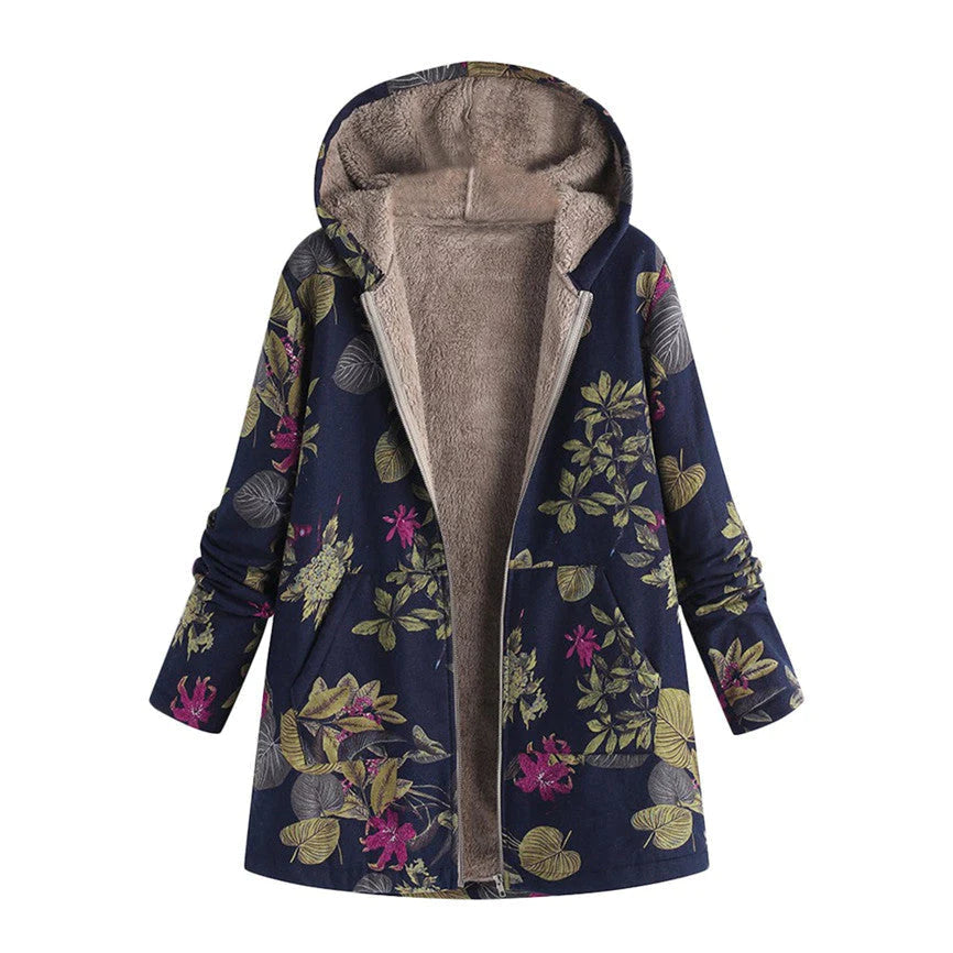 Linda - vintage warme Dames Jas Met zachte Voering